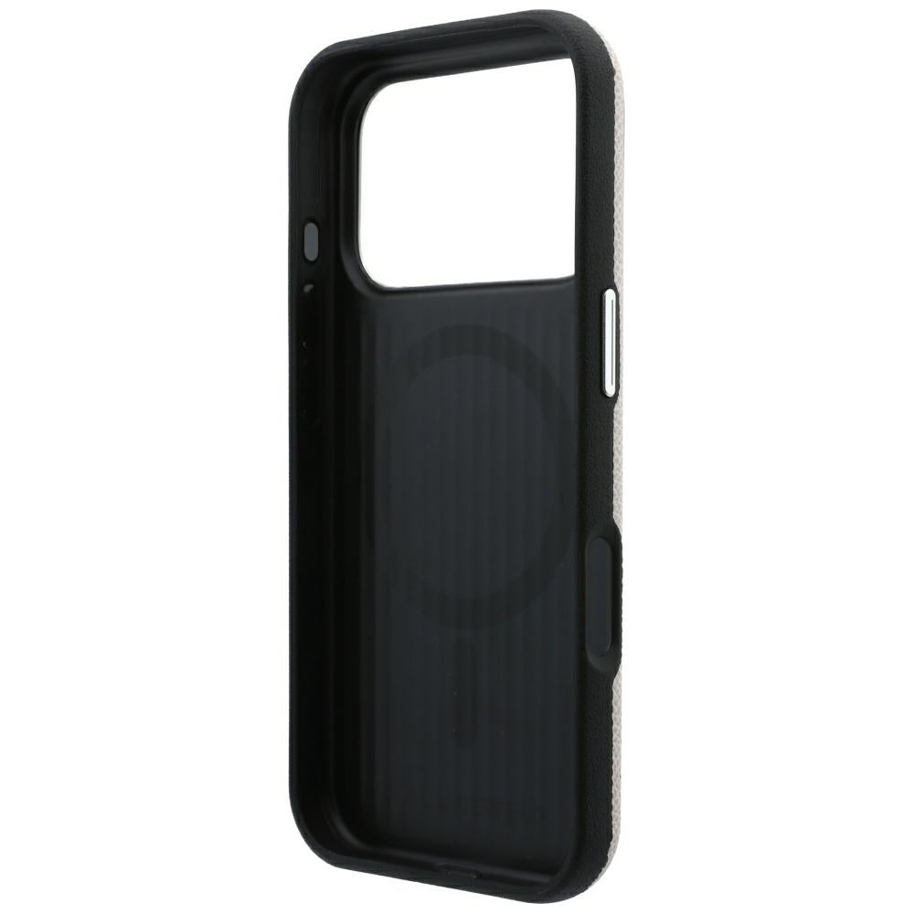 MagSafe Case for Apple iPhone 18 Pro Max / 17 Pro Max, Karl Lagerfeld, Grained Embossed Ring, Beige