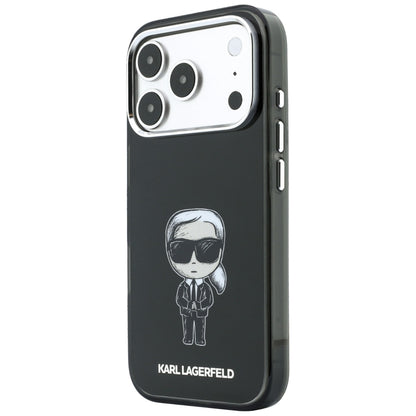 MagSafe Case for Apple iPhone 18 Pro Max / 17 Pro Max, Karl Lagerfeld, IML Ikonik Sketch Print, Black