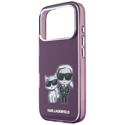 MagSafe Case for Apple iPhone 18 Pro Max / 17 Pro Max, Karl Lagerfeld, IML KC Bodies Sketch Print, Burgundy