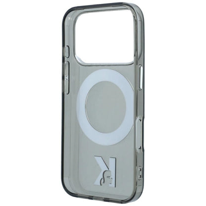 MagSafe Case for Apple iPhone 18 Pro Max / 17 Pro Max, Karl Lagerfeld, IML Ring Stand Kameo Metal, Black