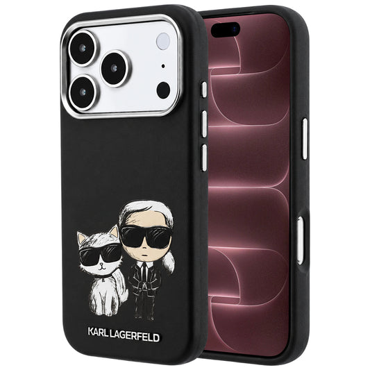 MagSafe Case for Apple iPhone 18 Pro Max / 17 Pro Max, Karl Lagerfeld, KC Bodies Sketch, Black