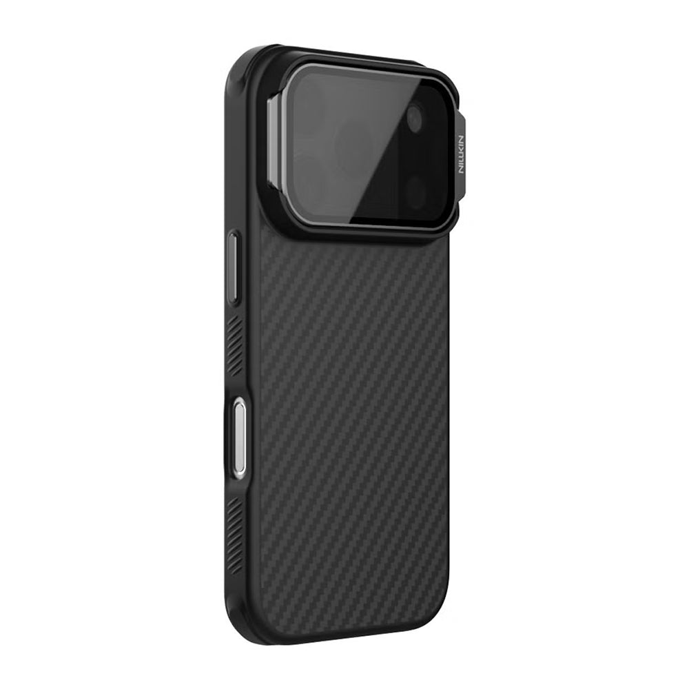 MagSafe Case for Apple iPhone 18 Pro Max / 17 Pro Max, Nillkin, CarboProp with Transparent Black Lens Cover, Black