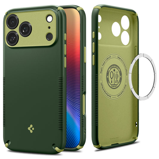 MagSafe Case for Apple iPhone 18 Pro Max / 17 Pro Max, Spigen, Caseology Nano Pop Hybrid, Green ACS12139
