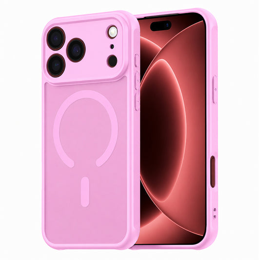 MagSafe Case for Apple iPhone 18 Pro Max / 17 Pro Max, Techsuit, HaloFrost II, Pink