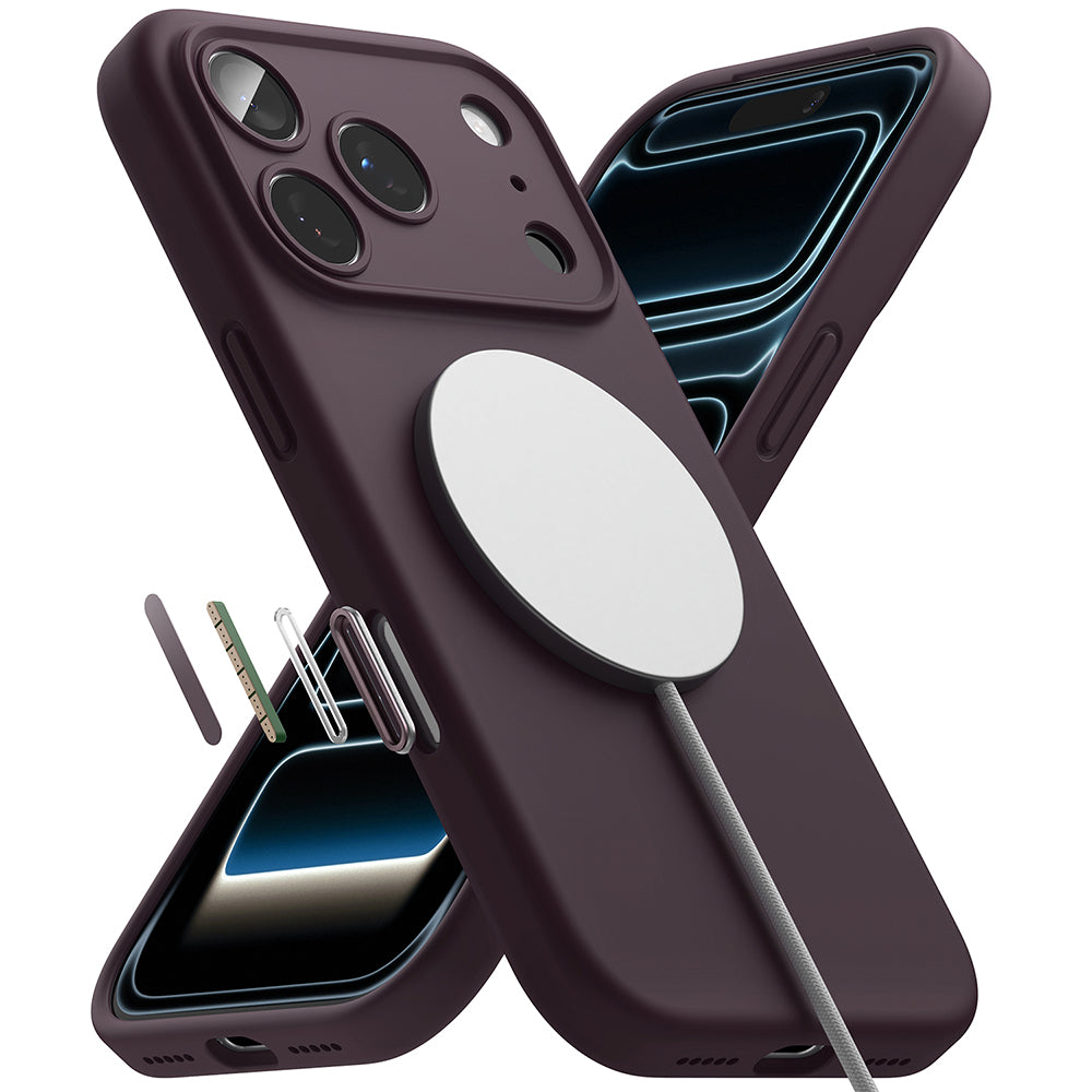 MagSafe Case for Apple iPhone 18 Pro Max, Ringke, Silicone, Dark Burgundy