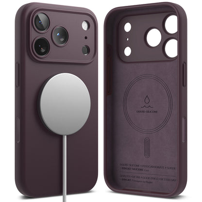 MagSafe Case for Apple iPhone 18 Pro, Ringke, Silicone, Dark Burgundy