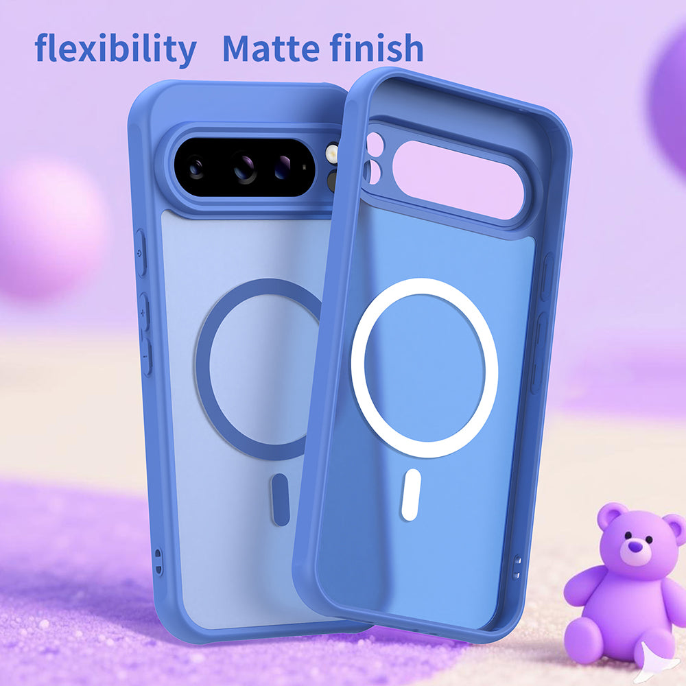 MagSafe Case for Google Pixel 10 Pro, Techsuit, HaloFrost II, Blue