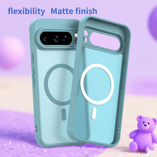 MagSafe Case for Google Pixel 10, Techsuit, HaloFrost II, Light Green