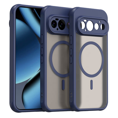 MagSafe Case for Google Pixel 11 Pro, Techsuit, HaloFrost II, Navy Blue