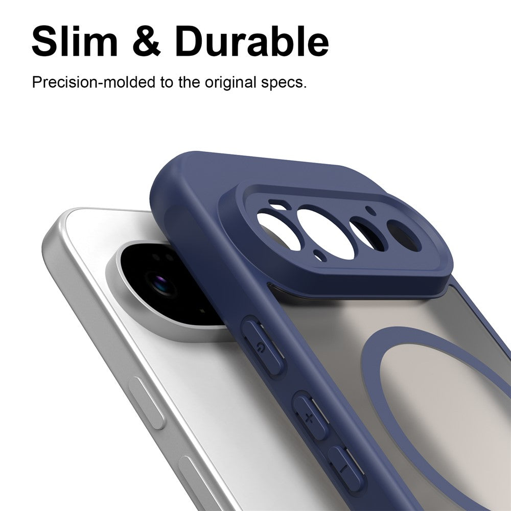 MagSafe Case for Google Pixel 11 Pro, Techsuit, HaloFrost II, Navy Blue