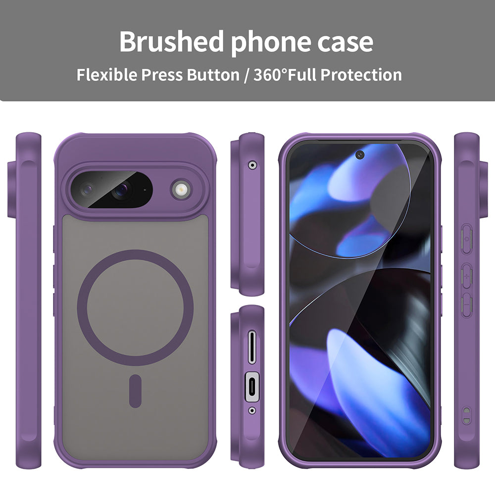 MagSafe Case for Google Pixel 9, Techsuit, HaloFrost II, Purple