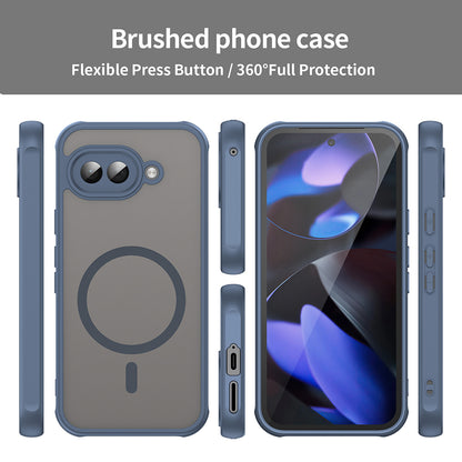 MagSafe Case for Google Pixel 9a, Techsuit, HaloFrost II, Navy Blue