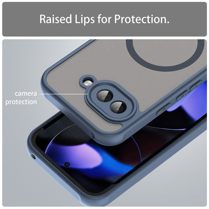 MagSafe Case for Google Pixel 9a, Techsuit, HaloFrost II, Navy Blue