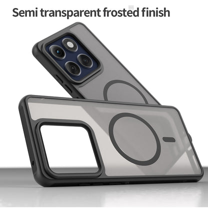 MagSafe Case for Motorola Edge 60 Pro, Techsuit, HaloFrost II (Big Lens Hole), Black