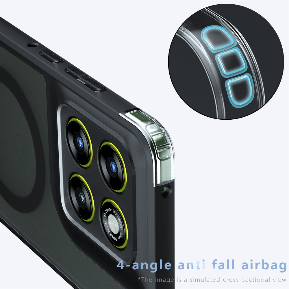MagSafe Case for Motorola Moto G67 Power / G57 Power, Techsuit, PureFrost, Satin Black