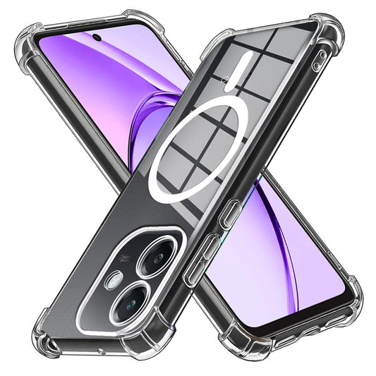 MagSafe Case for Oppo A3 4G, Techsuit, Shockproof, Transparent