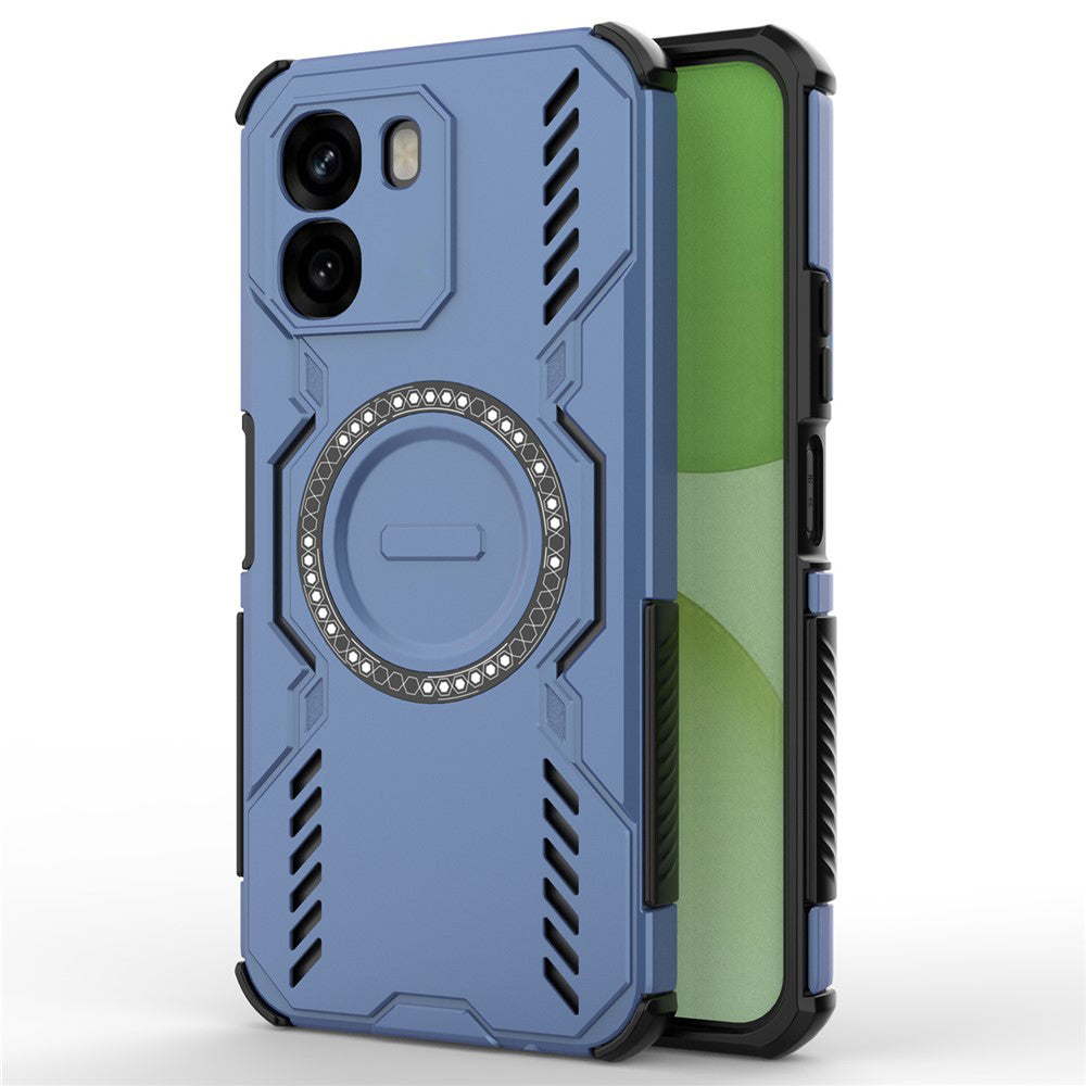 MagSafe Case for Oppo A6 4G, Techsuit, ArmorMag, Blue