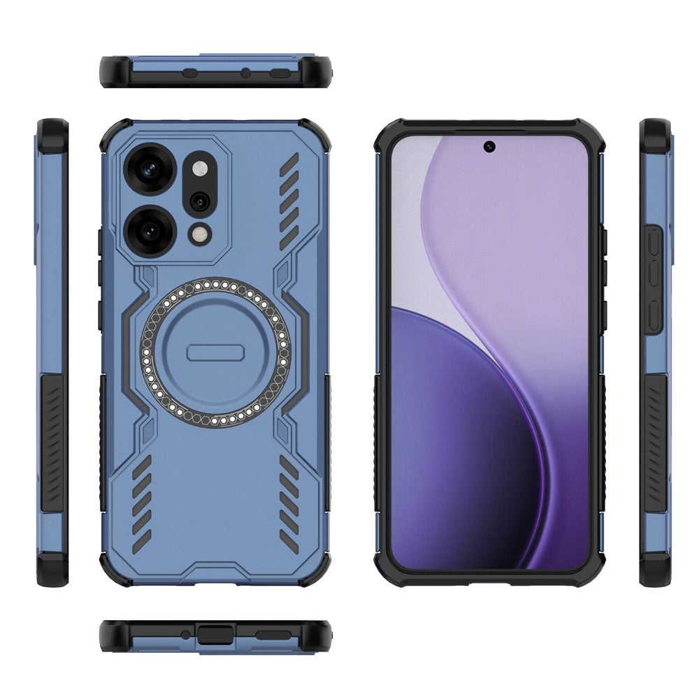 MagSafe Case for Oppo Reno14 Pro, Techsuit, ArmorMag, Blue