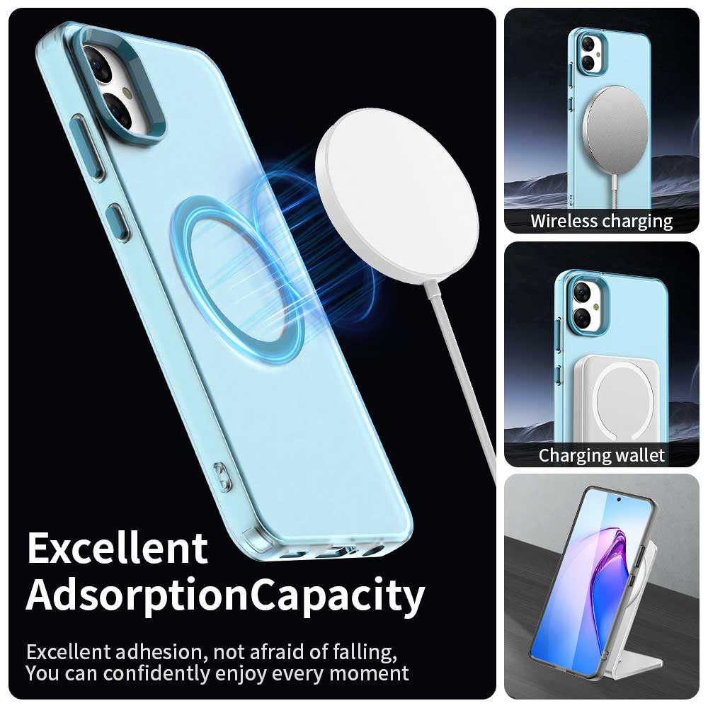 MagSafe Case for Samsung Galaxy A05 A055, Techsuit, CandyCase, Blue