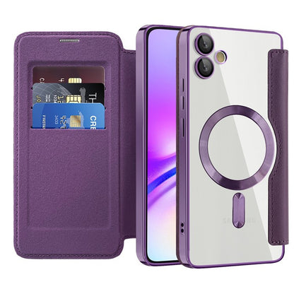 MagSafe Case for Samsung Galaxy A05 A055, Techsuit, SmartMag Book, Purple