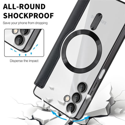 MagSafe Case for Samsung Galaxy A05s A057, Techsuit, SmartMag Book, Black