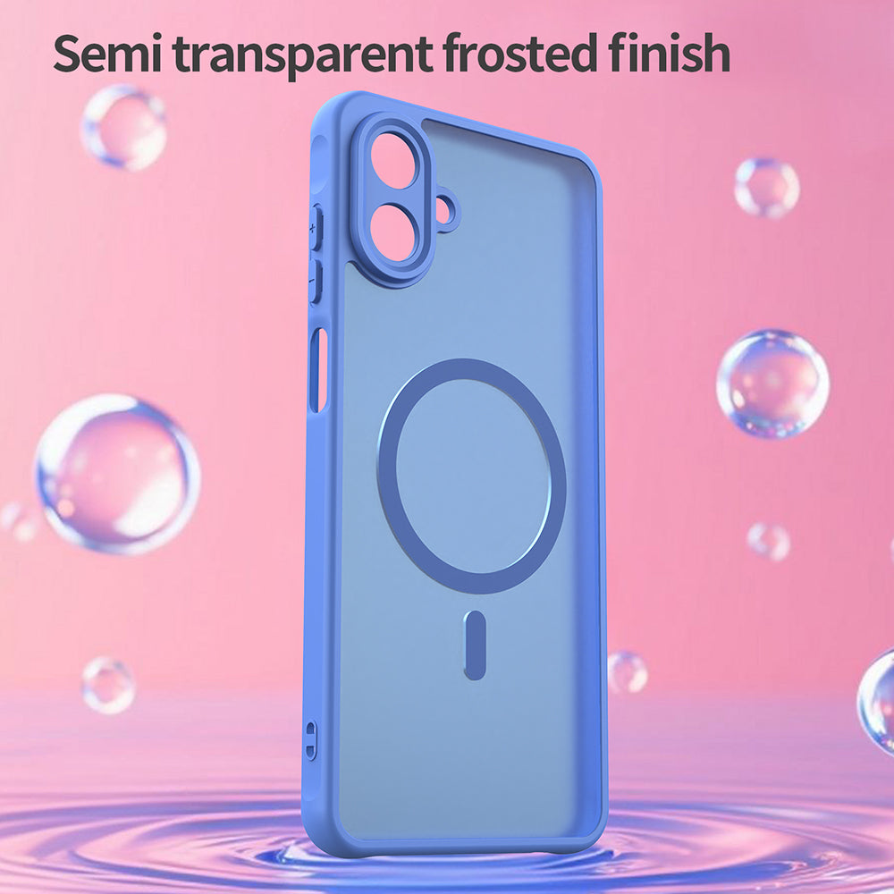 MagSafe Case for Samsung Galaxy A07 4G A075, Techsuit, HaloFrost II, Blue