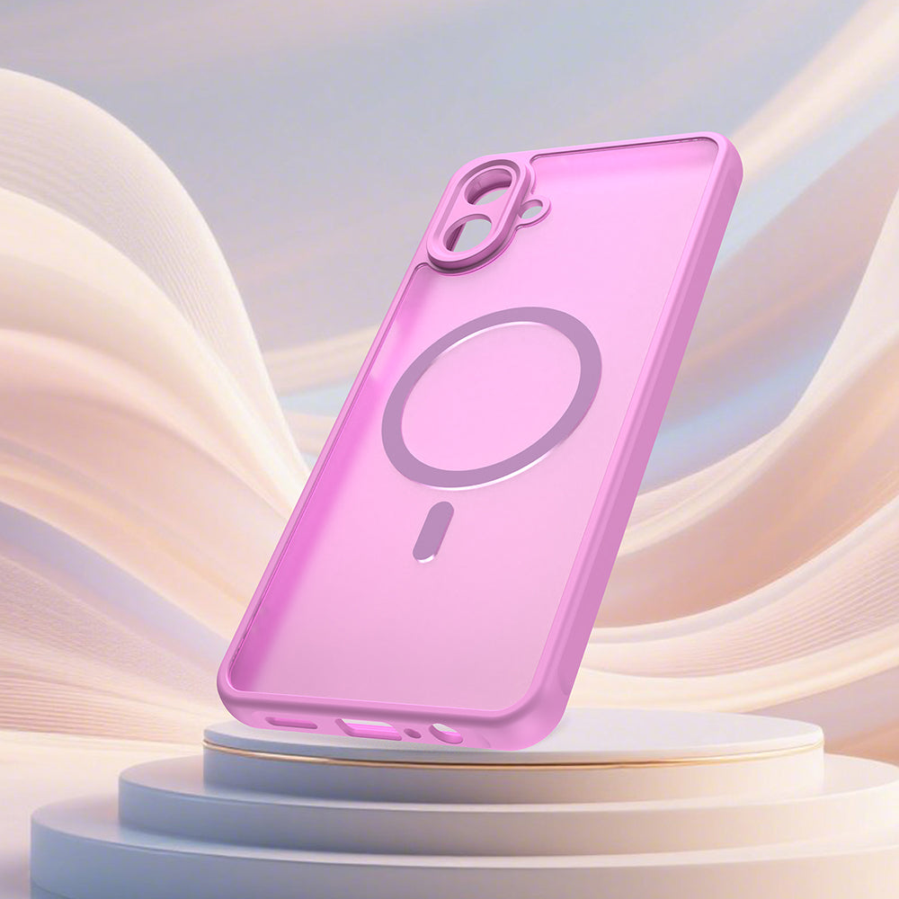 MagSafe Case for Samsung Galaxy A07 4G A075, Techsuit, HaloFrost II, Pink