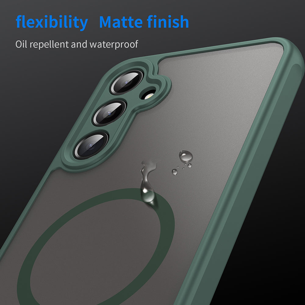 MagSafe Case for Samsung Galaxy A16 5G A166 / A16 4G A165, Techsuit, HaloFrost II, Green