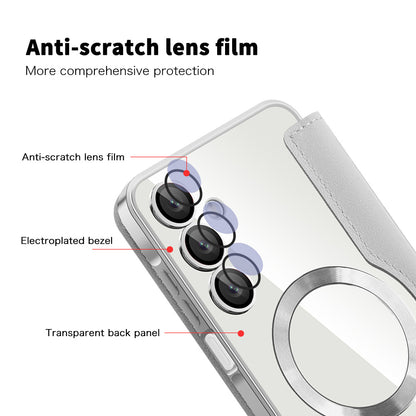 MagSafe Case for Samsung Galaxy A16 5G A166 / A16 4G A165, Techsuit, SmartMag Book, Gray