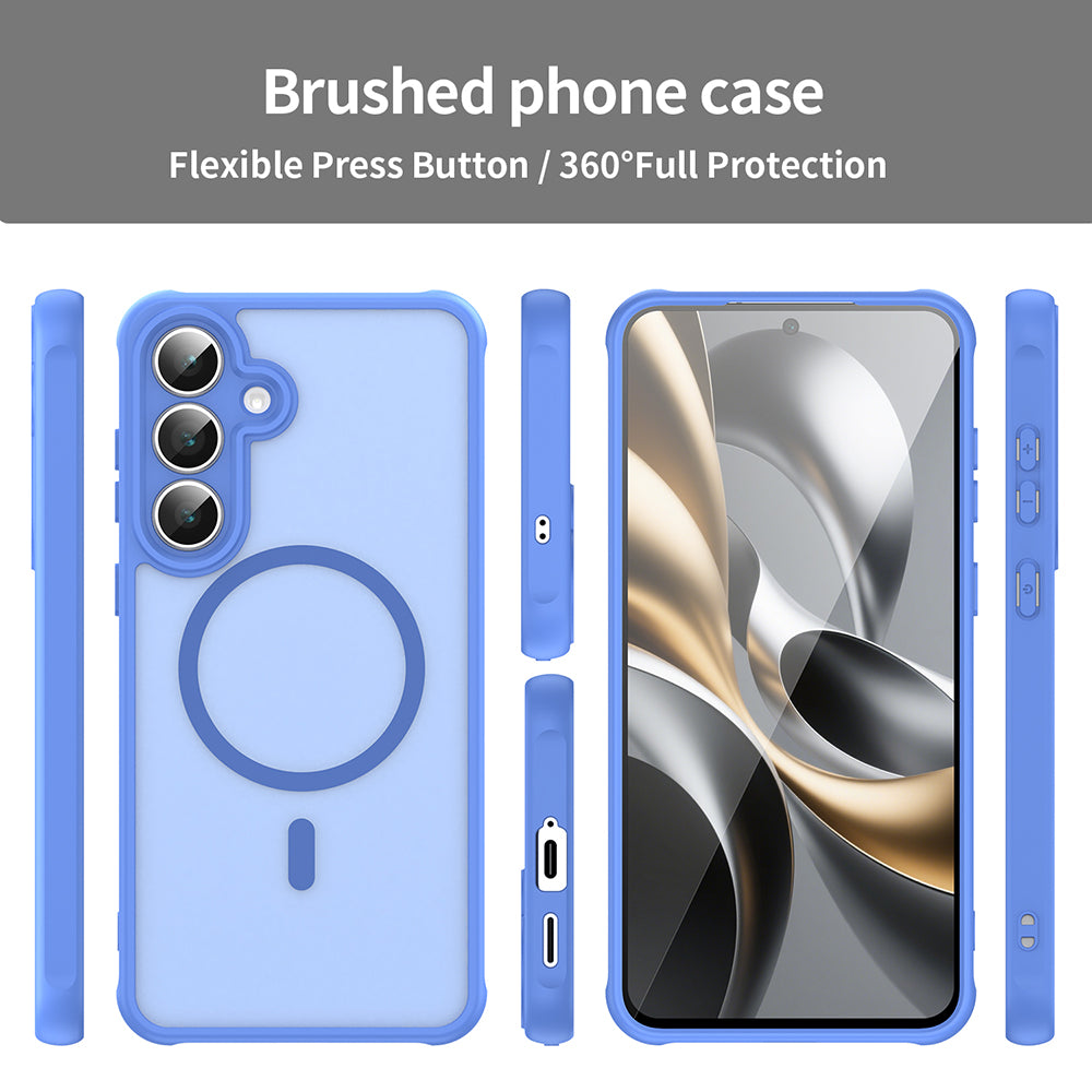 MagSafe Case for Samsung Galaxy A17 5G, Techsuit, HaloFrost II, Blue