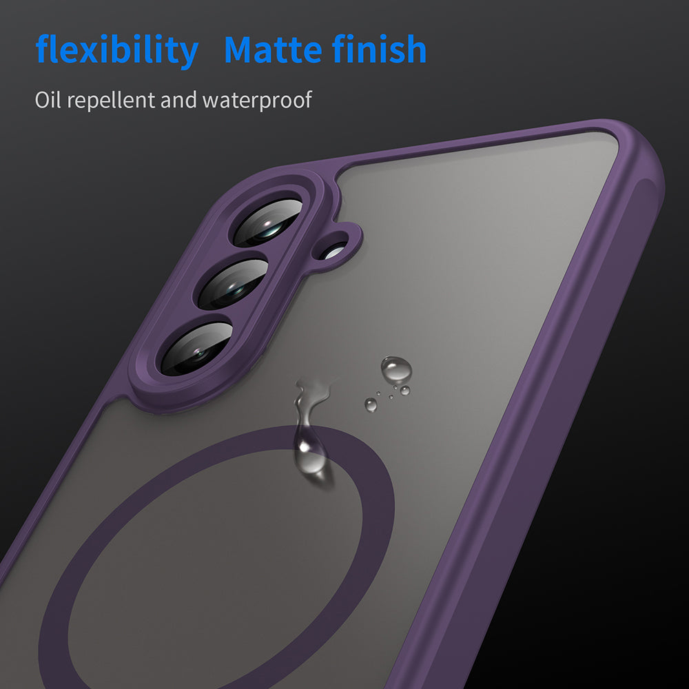 MagSafe Case for Samsung Galaxy A26 A266, Techsuit, HaloFrost II, Purple