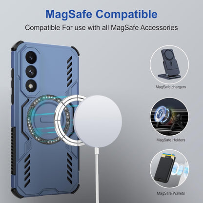 MagSafe Case for Samsung Galaxy A27 5G, Techsuit, ArmorMag, Blue