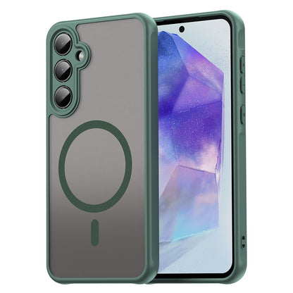 MagSafe Case for Samsung Galaxy A35 5G A356, Techsuit, HaloFrost II, Green