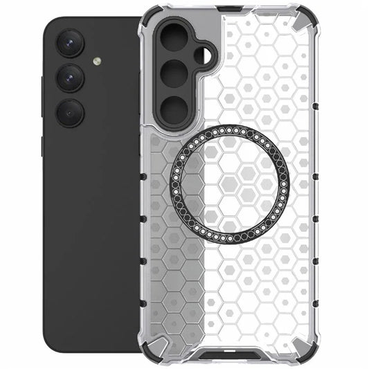 MagSafe Case for Samsung Galaxy A35 5G A356, Techsuit, HoneyComb Shield, White