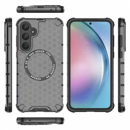 MagSafe Case for Samsung Galaxy A35 5G A356, Techsuit, HoneyComb Shield, Black