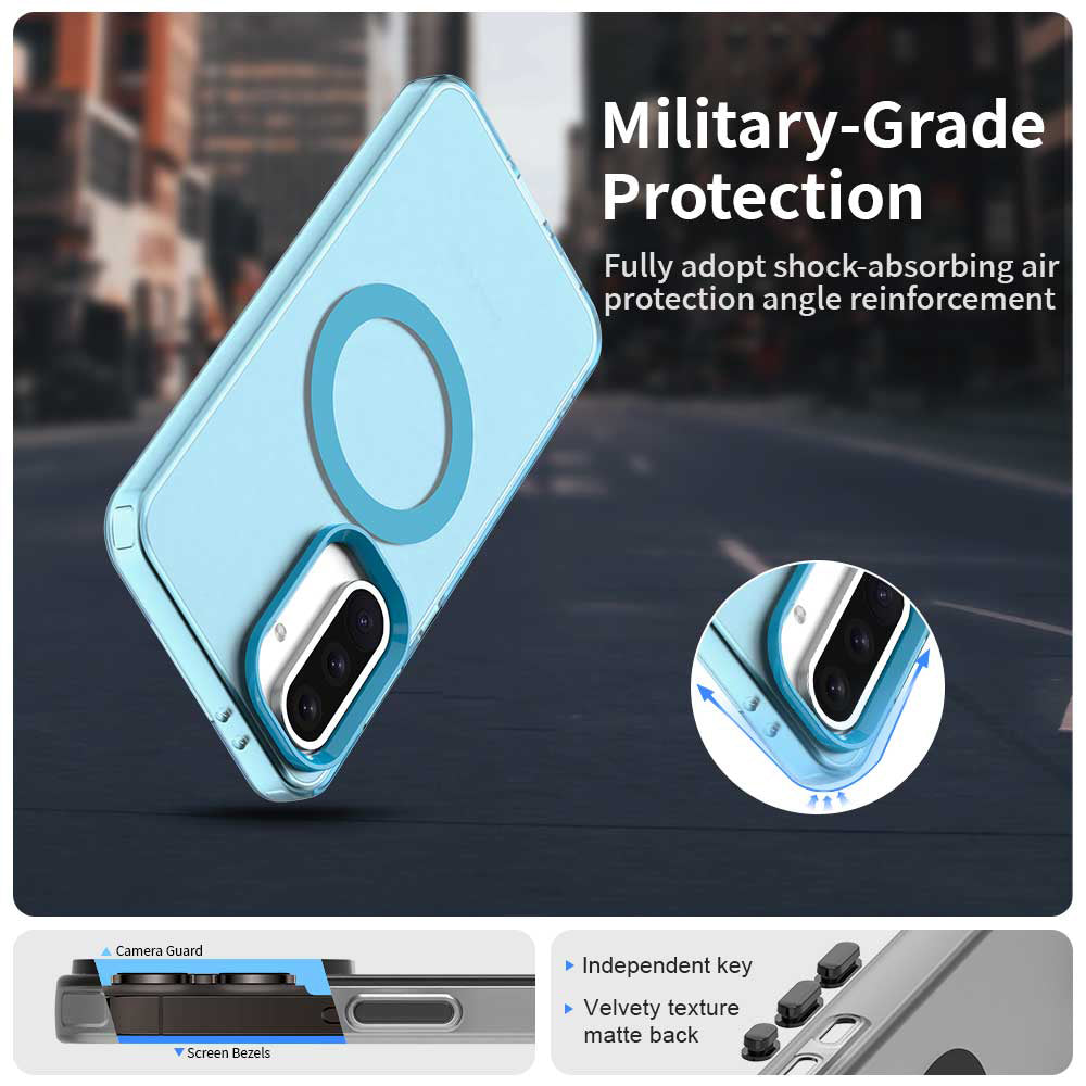 MagSafe Case for Samsung Galaxy A36 A366, Techsuit, CandyCase, Blue