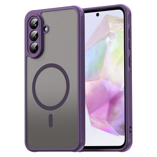 MagSafe Case for Samsung Galaxy A36 A366, Techsuit, HaloFrost II, Purple