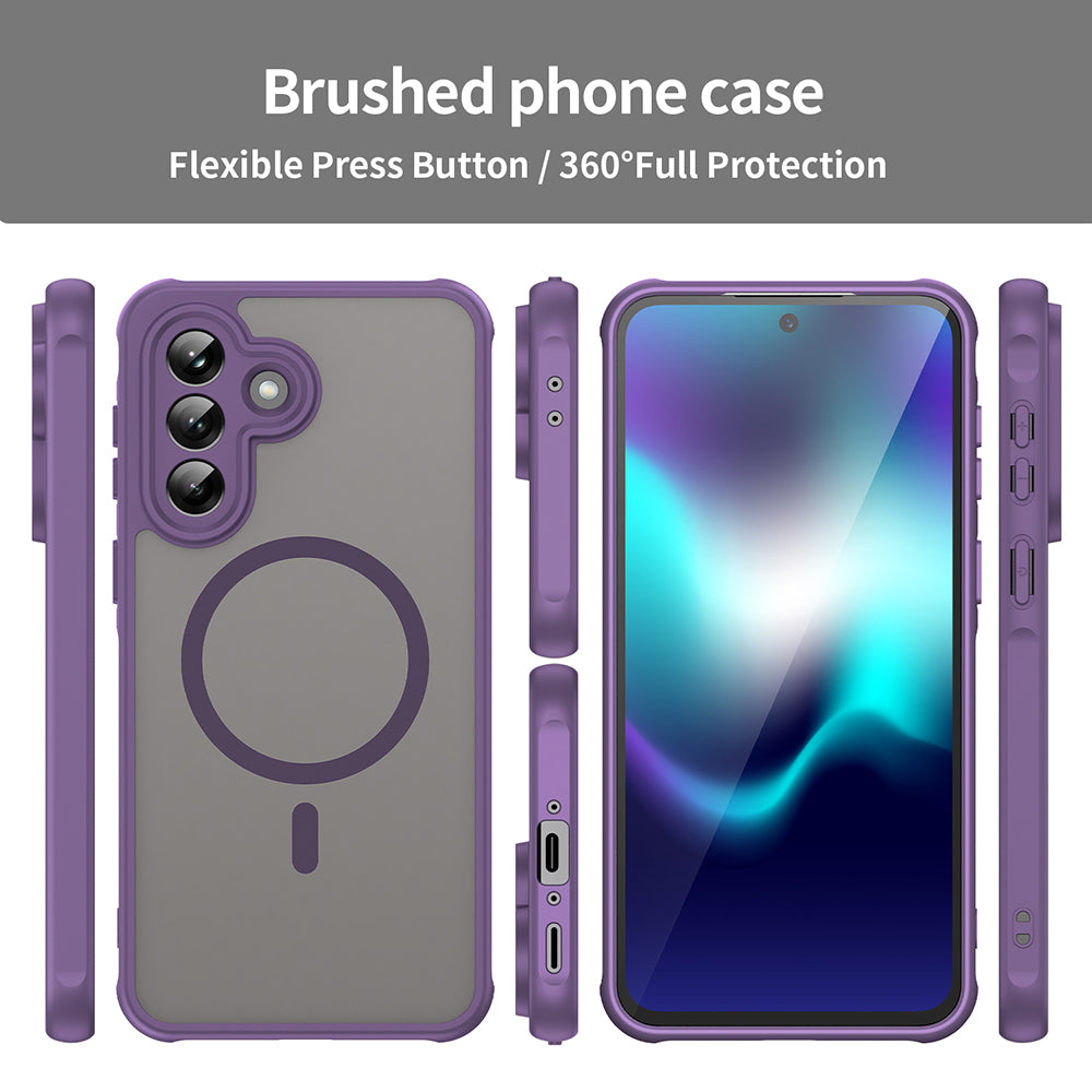 MagSafe Case for Samsung Galaxy A37 5G, Techsuit, HaloFrost II, Purple