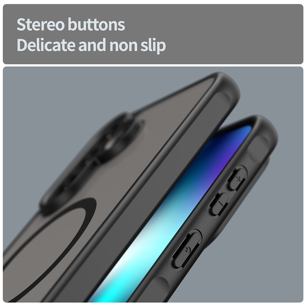 MagSafe Case for Samsung Galaxy A37 5G, Techsuit, HaloFrost II, Black