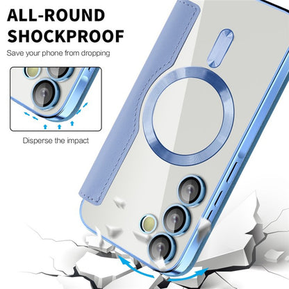 MagSafe Case for Samsung Galaxy A55 5G A556, Techsuit, SmartMag Book, Blue