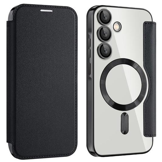 MagSafe Case for Samsung Galaxy A55 5G A556, Techsuit, SmartMag Book, Black