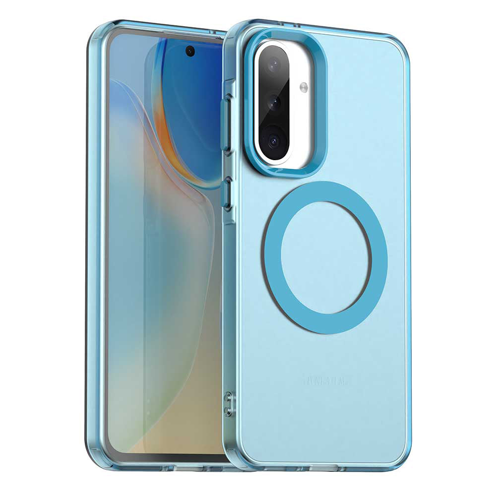 MagSafe Case for Samsung Galaxy A56 A566, Techsuit, CandyCase, Blue