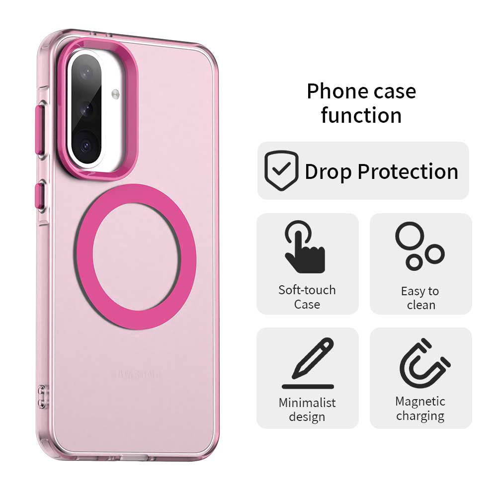MagSafe Case for Samsung Galaxy A56 A566, Techsuit, CandyCase, Pink