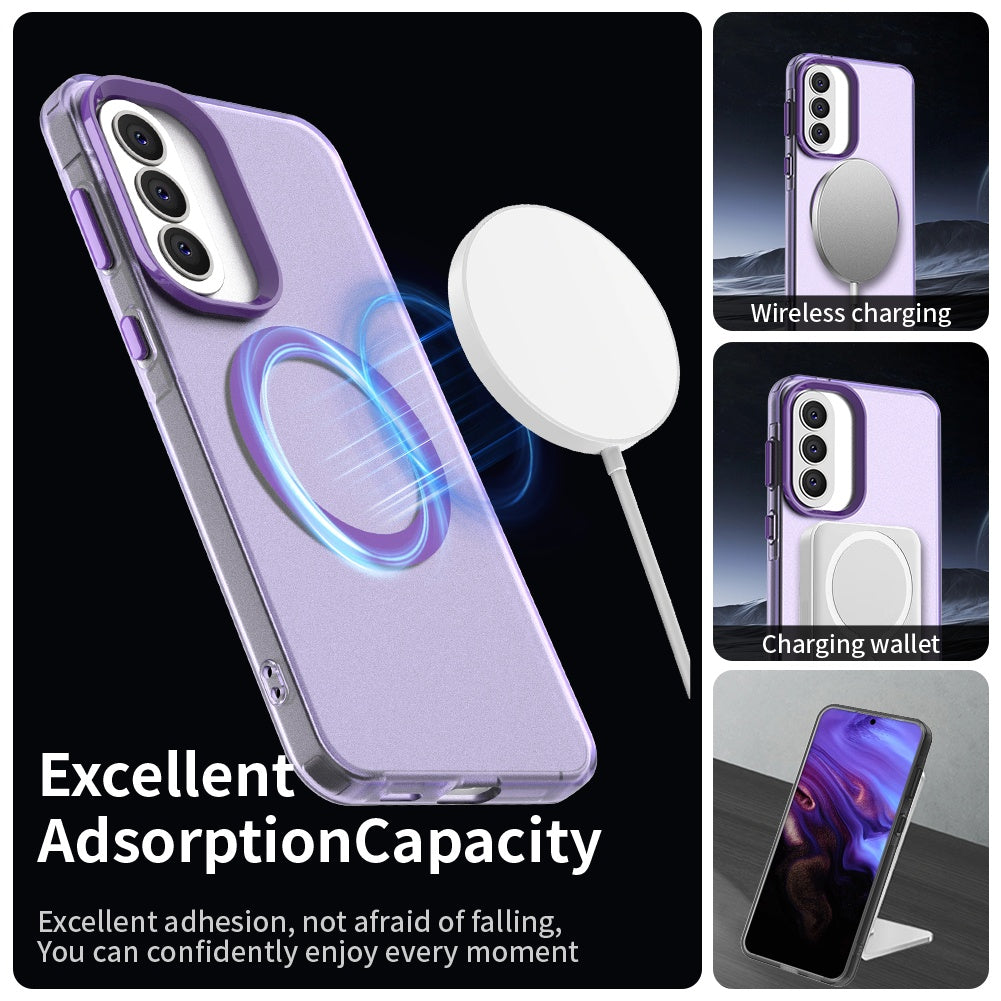 MagSafe Case for Samsung Galaxy A57 5G, Techsuit, CandyCase, Purple
