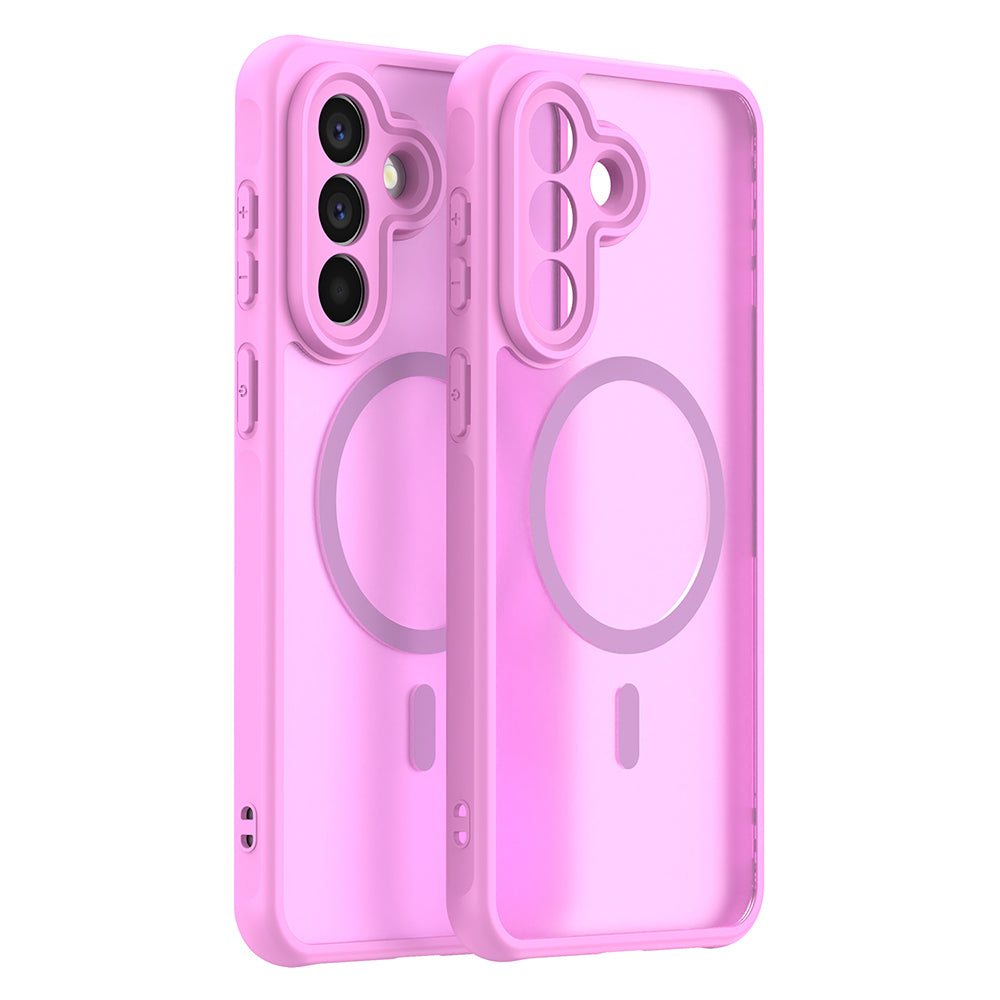 MagSafe Case for Samsung Galaxy A57 5G, Techsuit, HaloFrost II, Pink
