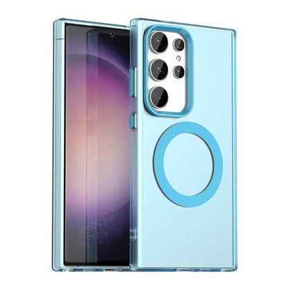 MagSafe Case for Samsung Galaxy S23 Ultra S918, Techsuit, CandyCase, Blue