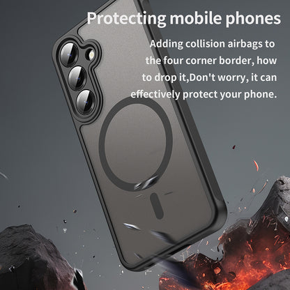 MagSafe Case for Samsung Galaxy S24+ S926, Techsuit, HaloFrost II, Black