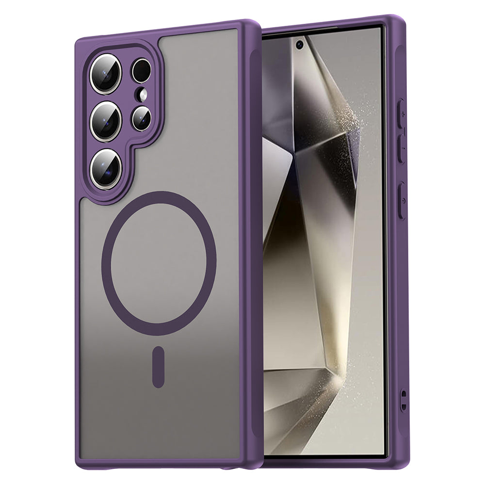 MagSafe Case for Samsung Galaxy S24 Ultra S928, Techsuit, HaloFrost II, Purple