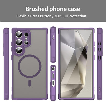MagSafe Case for Samsung Galaxy S24 Ultra S928, Techsuit, HaloFrost II, Purple