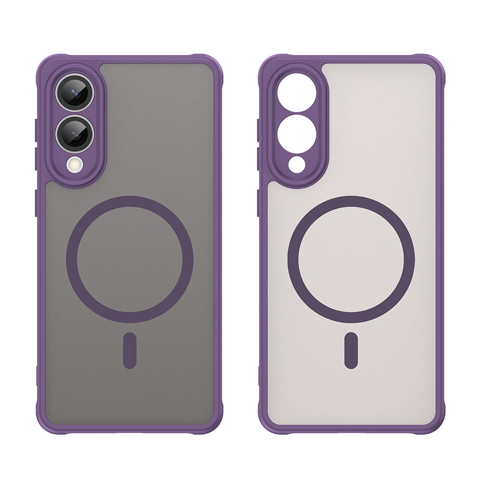 MagSafe Case for Samsung Galaxy S25 Edge S937, Techsuit, HaloFrost II, Purple